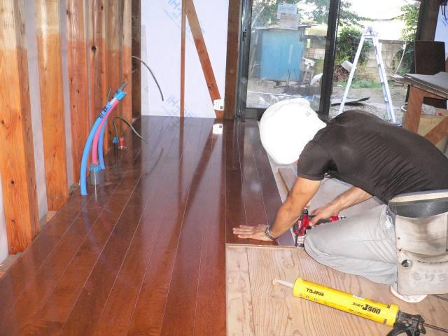 栃木小山 オール電化キッチンフローリング